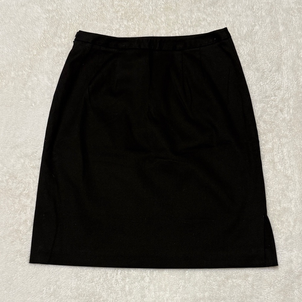 Talbots Elegant Black Pencil Skirt